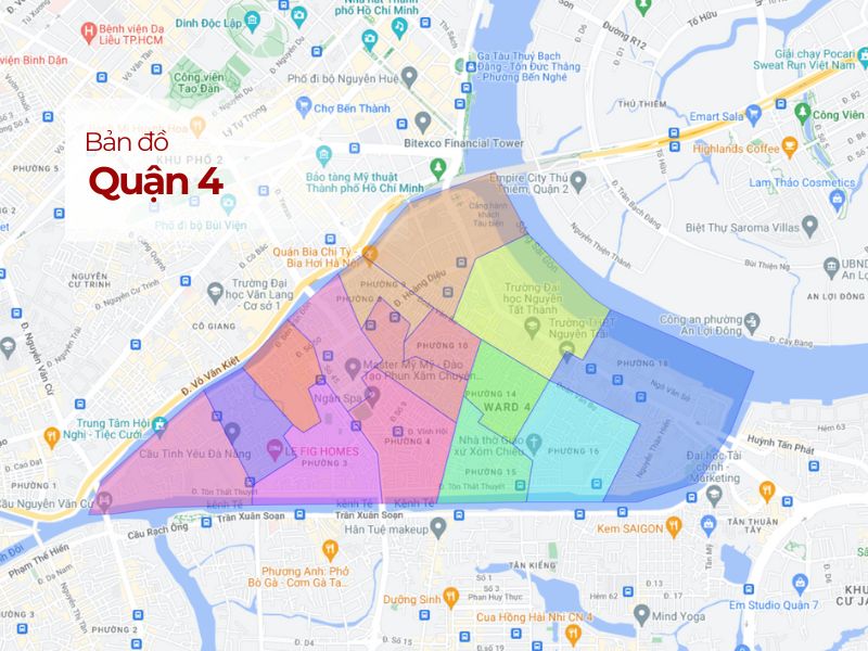 Bản Đồ Hành Chính Quận 4 TPHCM: Cập Nhật Mới Nhất