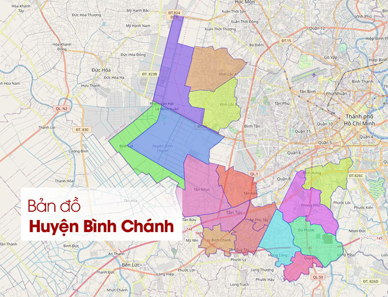 Bản đồ Huyện Bình Chánh TPHCM: Chi tiết, Cập nhật 2024