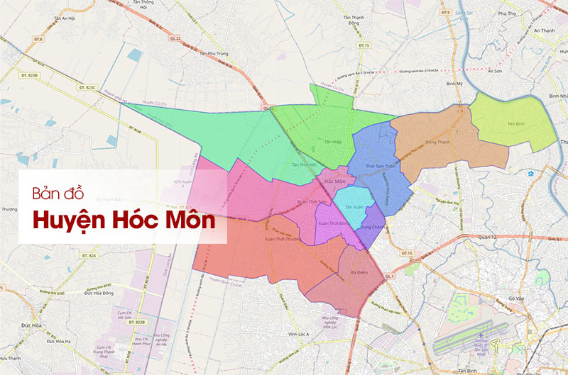 Bản đồ Huyện Hóc Môn TPHCM: Chi tiết, Cập nhật 2024