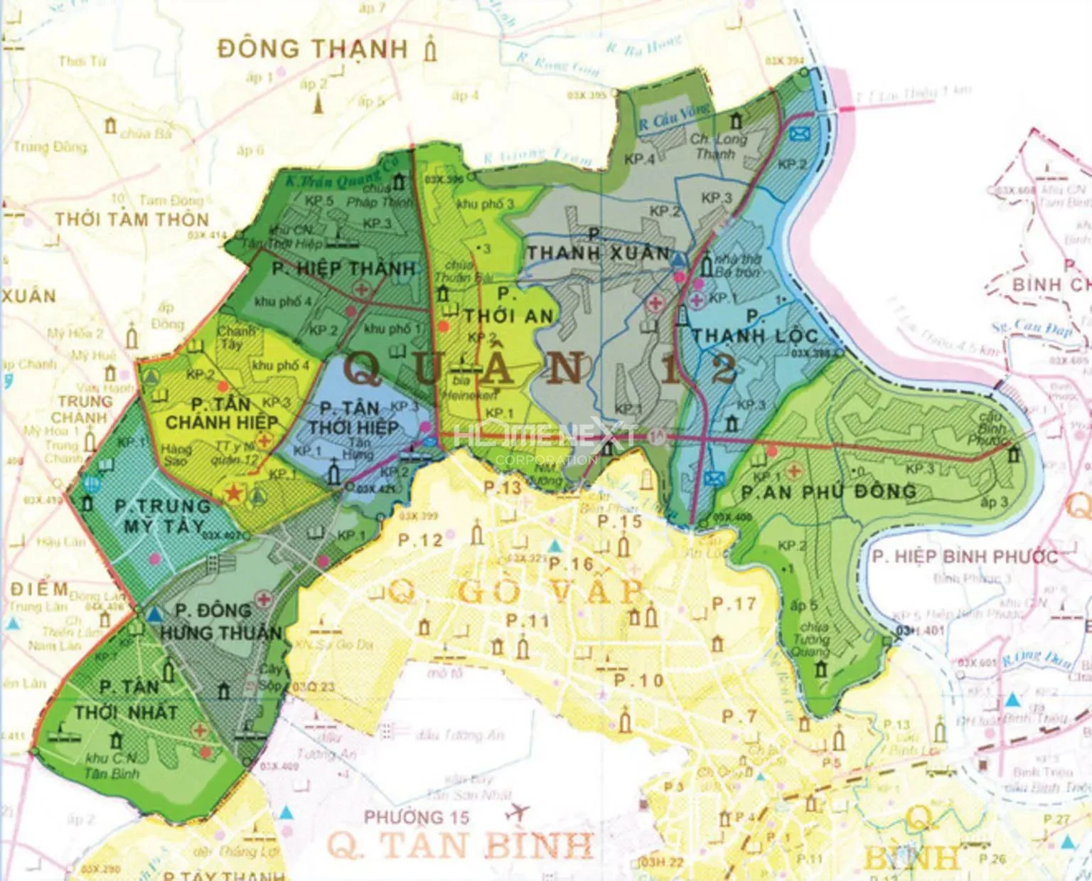 Bản đồ Quận 12, TP.HCM: Chi tiết, Cập nhật 2024