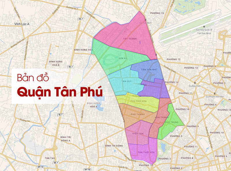 Bản đồ Quận Tân Phú, TP.HCM: Cập nhật chi tiết 2024