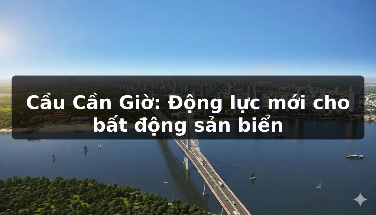 Cầu Cần Giờ: Động lực mới cho bất động sản biển
