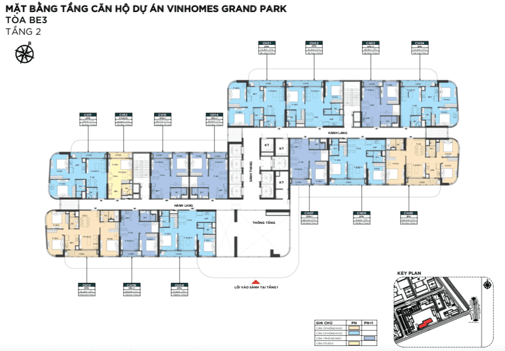 Layout Tòa BE3 The Beverly: Thiết Kế Chi Tiết, Diện Tích Vàng